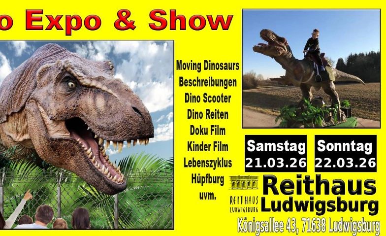 Event-Image for 'Dino Expo & Show Reithaus Ludwigsburg'