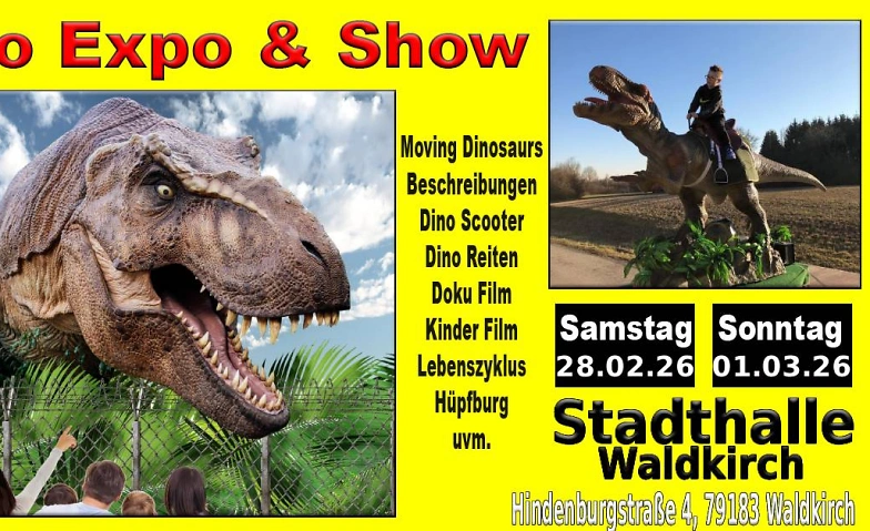 Event-Image for 'Dino Expo & Show Stadthalle Waldkirch'