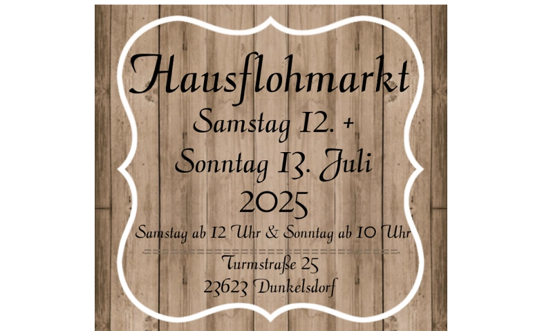 Event-Image for 'Hausflohmarkt - 2 Tage'