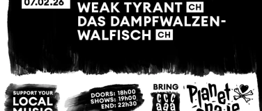 Event-Image for 'LIVE SESSION: WEAK TYRANT, DAS DAMPFWALZENWALFISCH'