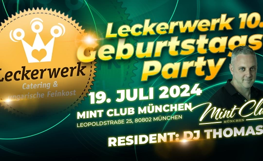 Sponsoring logo of Leckerwerk 10. GeburtstagsParty event