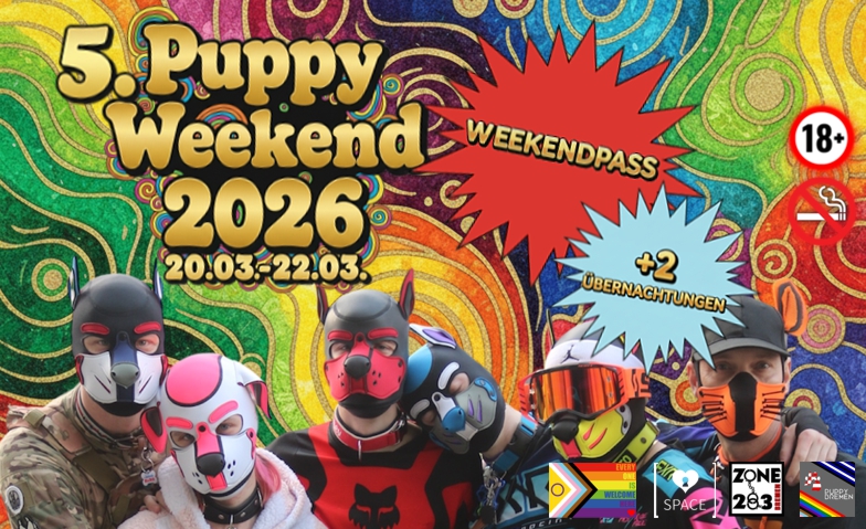 Puppy Weekend 2026 - Weekendpass + 2 &Uuml;bernachtungen Tickets