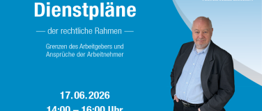 Event-Image for 'Dienstpl&auml;ne &ndash; der rechtliche Rahmen'
