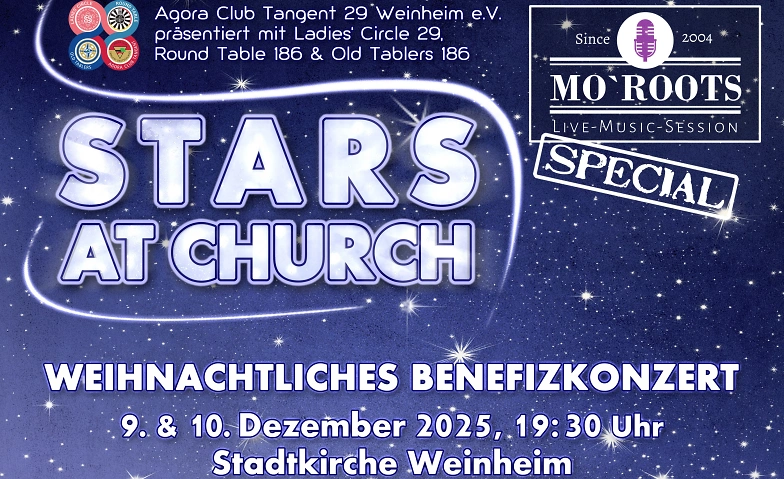 STARS AT CHURCH    -    Weihnachtliches Benefizkonzert Billets