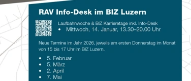 Event-Image for 'RAV Info-Desk an der Laufbahnwoche Zentralschweiz'