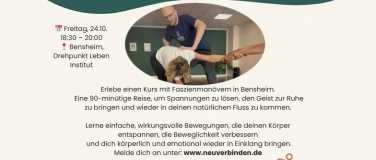 Event-Image for 'Tiefenentspannt ins Wochenende mit Faszienmanövern in Benshe'