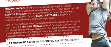 Event-Image for 'REBODY FTCOACH - Seminar für Trainer, Physiotherapeuten'