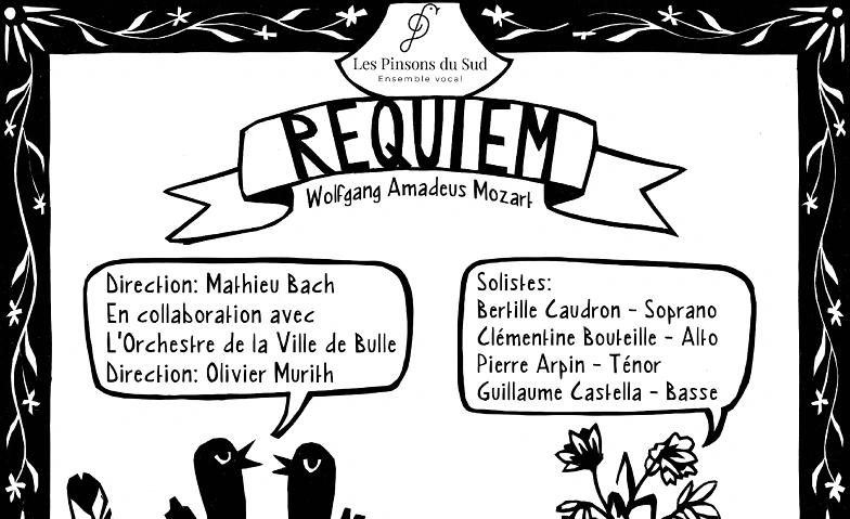 Requiem de Mozart, 10 ans des Pinsons du Sud (Di) Tickets