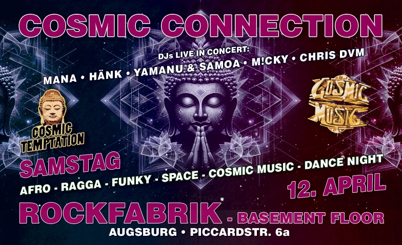 Cosmic Connection Rockfabrik, Piccardstraße 6A, 86159 Augsburg Tickets