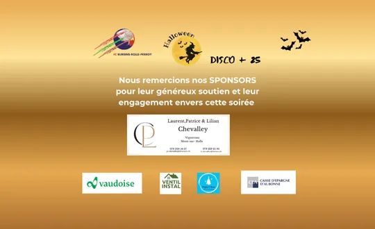 Logo de sponsoring de l'événement BRP Soirée Disco "Halloween" + 25 ans