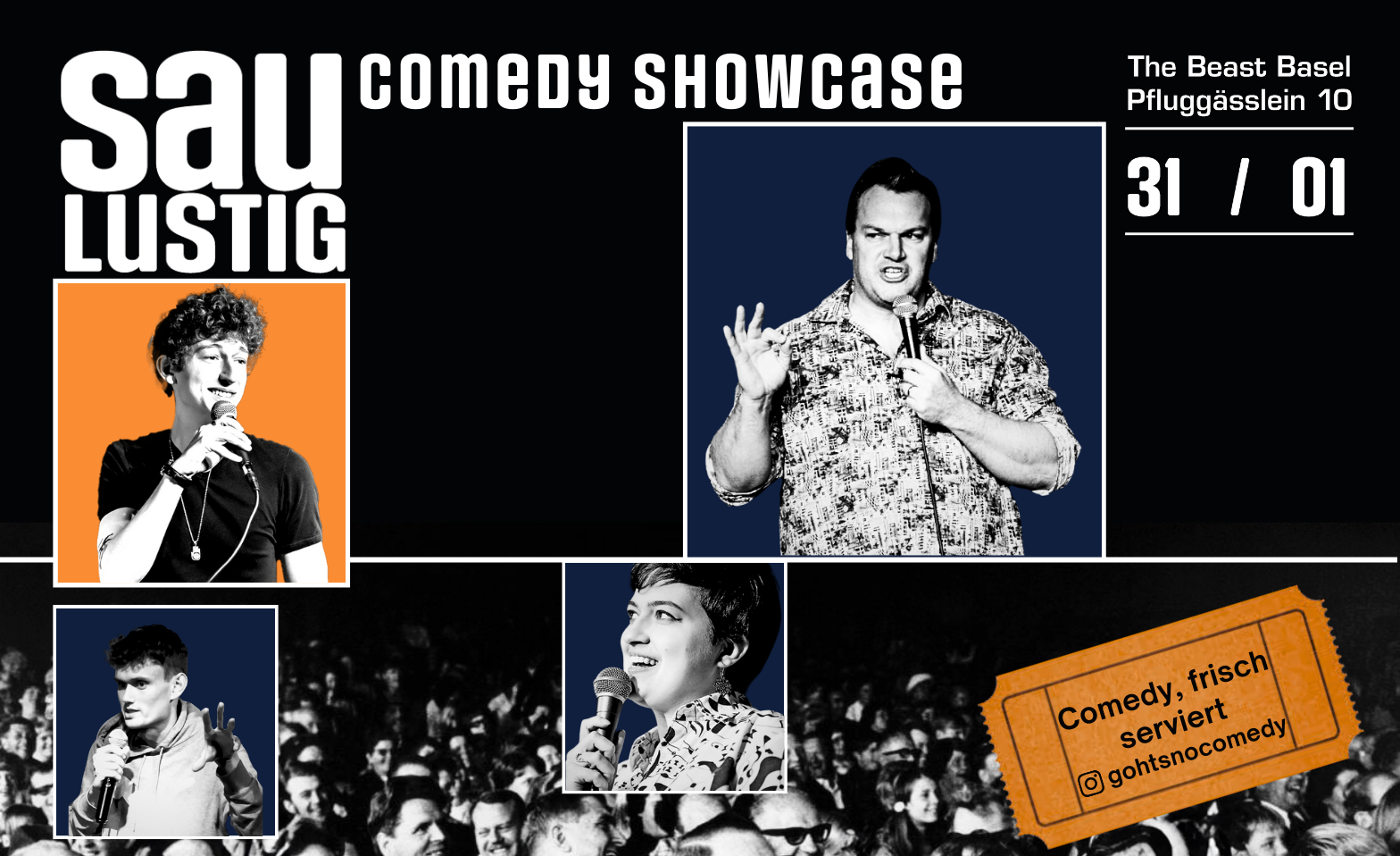 SauLustig - Comedy Showcase Billets