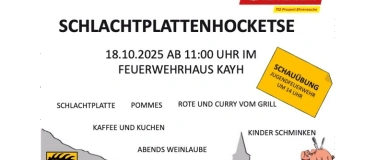 Event-Image for 'Schlachtplatten- Hocketse Feuerwehr Hbg. Abteilung Kayh'