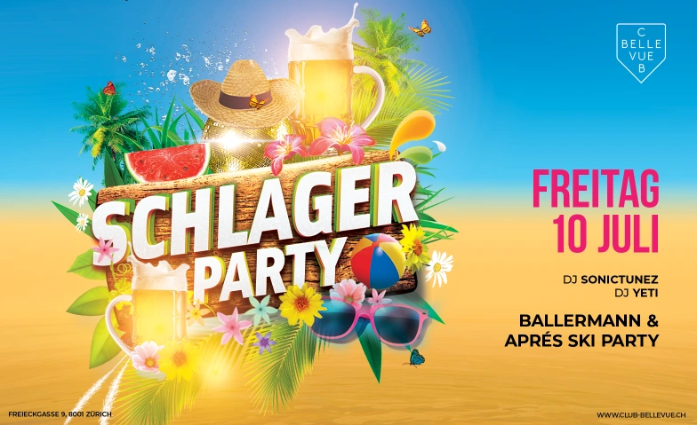BALLERMANN & APR&Eacute;S SKI PARTY Club Bellevue, Freieckgasse 9, 8001 Z&uuml;rich Tickets