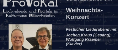 Event-Image for 'Weihnachtskonzert - Jochen Kraus & Wolfgang Kraemer'