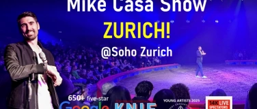 Event-Image for '6 JAN: Mike Casa Stand-up Comedy Show @SOHO ZURICH!'