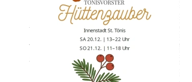 Event-Image for 'T&ouml;nisvorster H&uuml;ttenzauber &ndash; Der neue Weihnachtsmarkt in S'