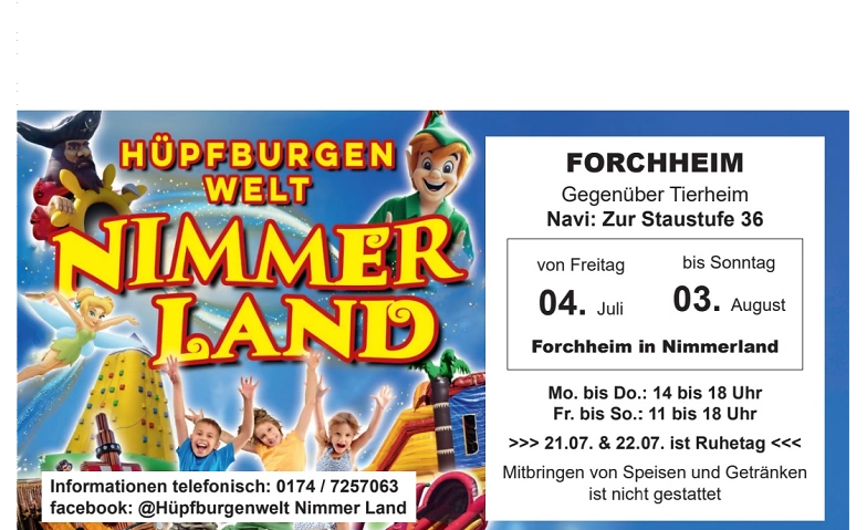 Event-Image for 'Hüpfburgenwelt Nimmerland'