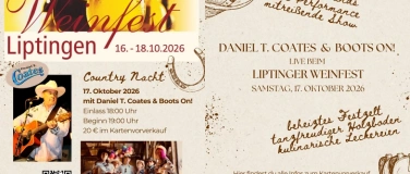 Event-Image for 'Countrynacht mit Daniel T. Coates und Boots On'