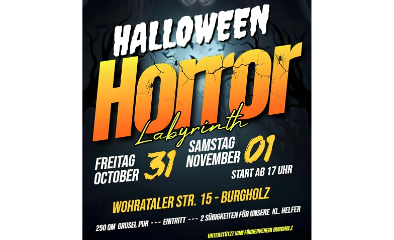 Halloween Labyrinth in Burgholz auf 250m2 Tickets
