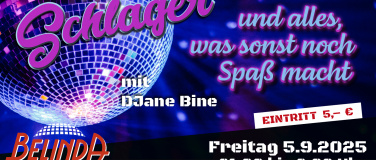 Event-Image for 'Schlager und alles, was sonst noch Spaß macht mit DJane Bine'