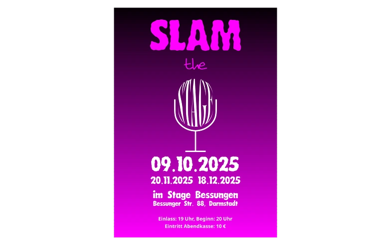 Event-Image for 'Slam the Stage - Bessunger Poetry Slam'