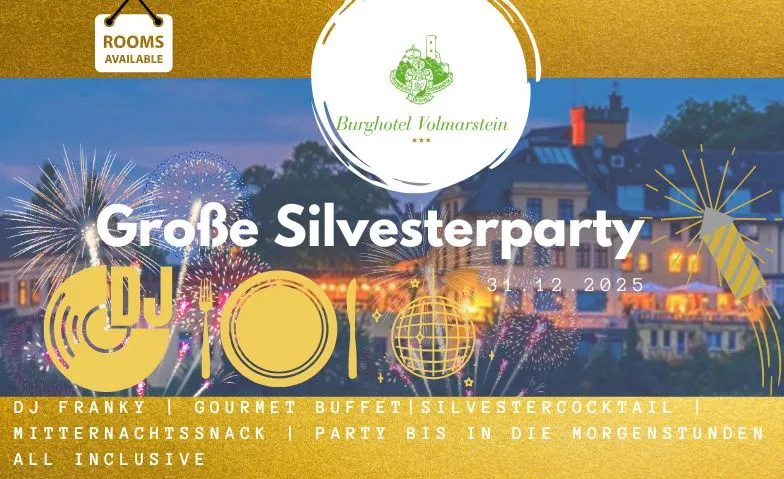 Event-Image for 'Silvester Gala 2025 Burghotel Volmarstein Buffet, Drink, DJ'
