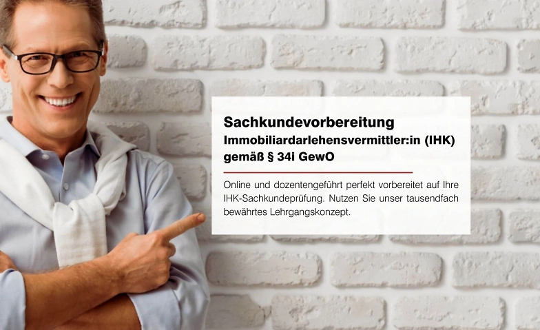 Event-Image for 'Vorbereitungslehrgang IHK-Sachkundeprüfung gemäß § 34i GewO'