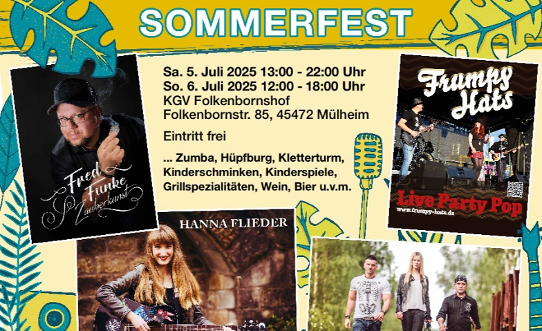 Sommerfest im KGV am Folkenbornshof 5+6.07.2025 Tickets