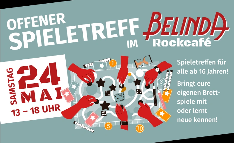 Offener Spieletreff im Belinda Rockcafé Belinda Discothek, Backnanger Straße 78, 71560 Sulzbach an der Murr Tickets