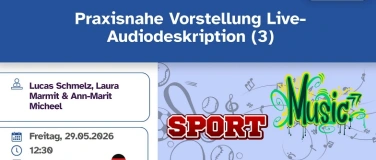 Event-Image for 'Praxisnahe Vorstellung Live-Audiodeskription'