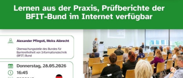 Event-Image for 'Lernen aus der Praxis, Pr&uuml;fberichte BFIT-Bund im Internet'