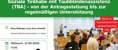 Event-Image for 'TBA: Von Antragstellung bis zur regelm&auml;&szlig;igen Unterst&uuml;tzung'