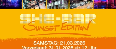 Event-Image for 'SHE-BAR SUNSET EDITION - DIE Frauenparty'