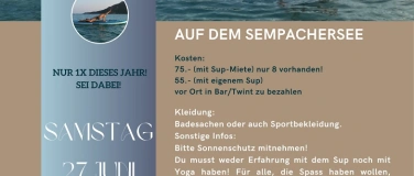 Event-Image for 'SUP YOGA auf dem Sempachersee'