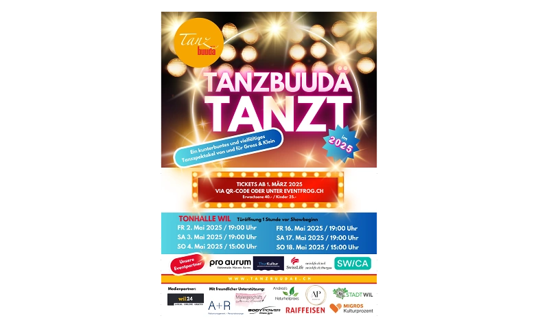 Tanzbuud&auml; TANZT im 2025! ${singleEventLocation} Tickets