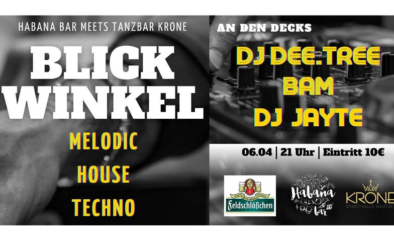 Event-Image for 'BLICKWINKEL – MELODIC – HOUSE – TECHNO'
