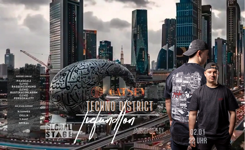 Event-Image for 'TECHNO DISTRICT &ndash; SPECIAL EVENT w/ TIEFUNDTON'