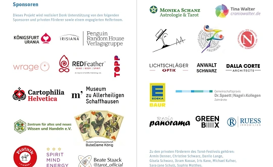 Sponsoring logo of TAROT-Festival "The Heart & Science of Tarot" (22.-25.10.26) event
