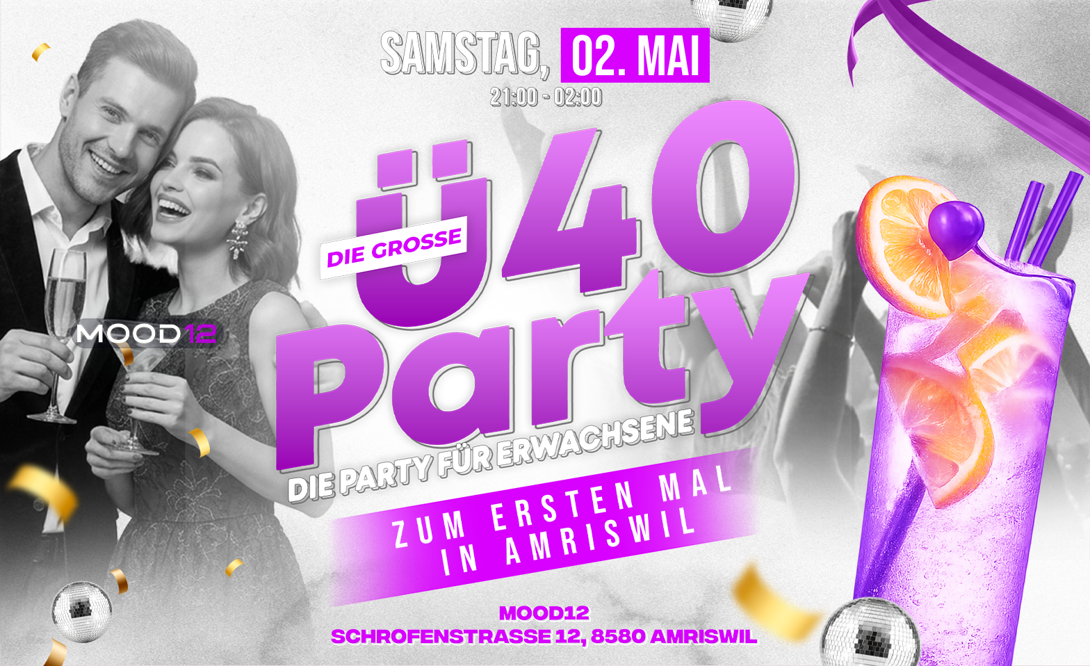 &Uuml;40 PARTY - AMRISWIL TANZT Mood12, Amriswil Tickets