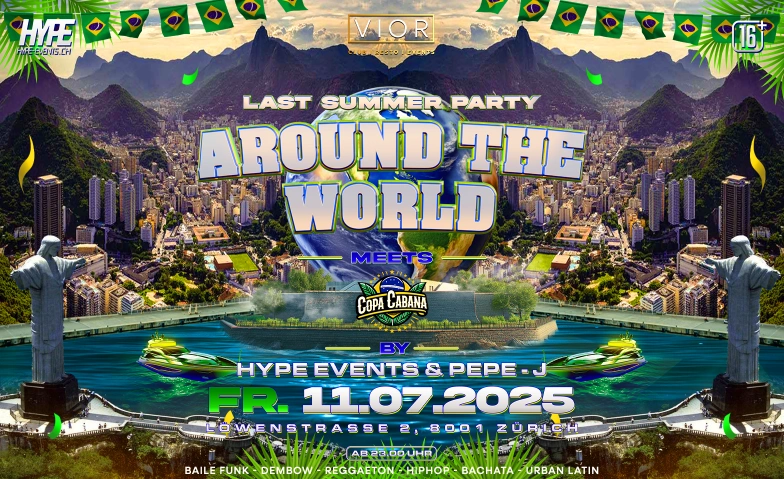 AROUND THE WORLD meets Copa Cabana VIOR, Löwenstrasse 2, 8001 Zürich Tickets