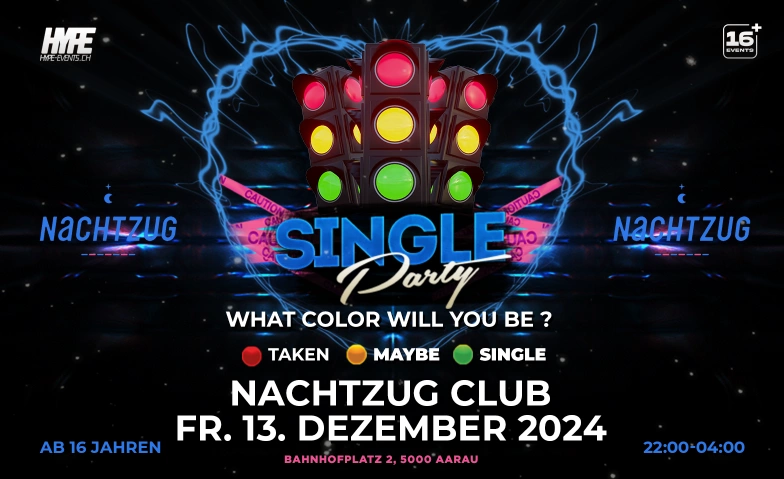 SINGLE PARTY AARAU NACHTZUG CLUB, Bahnhofplatz 2, 5000 Aarau Tickets