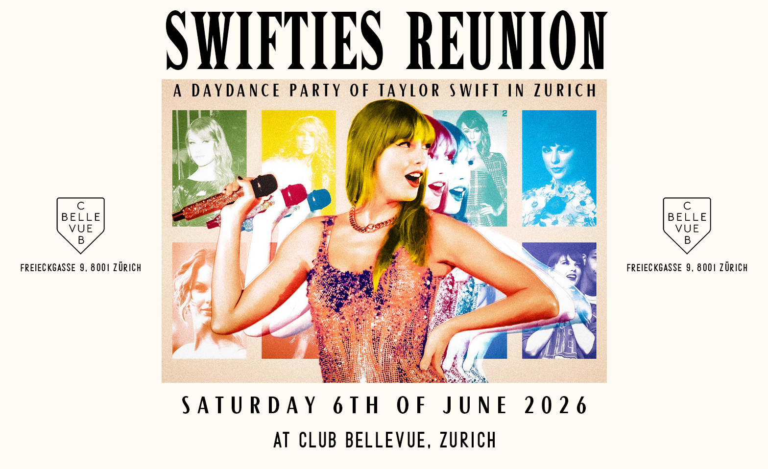 SWIFTIES REUNION - DAYDANCE PARTY Club Bellevue, Z&uuml;rich Tickets