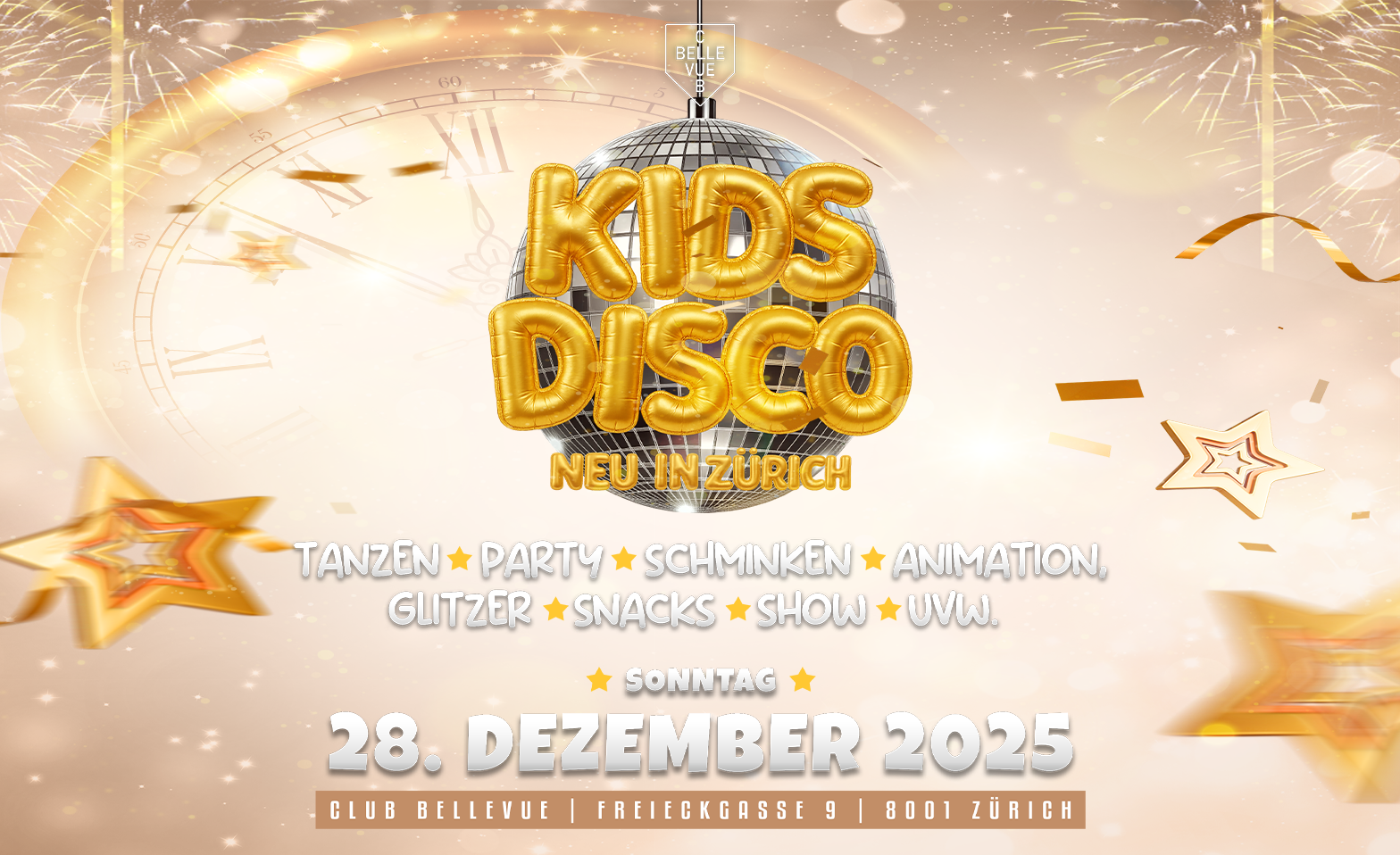 KIDS PARTY - @ CLUB BELLEVUE - NEW YEAR EDITION Billets