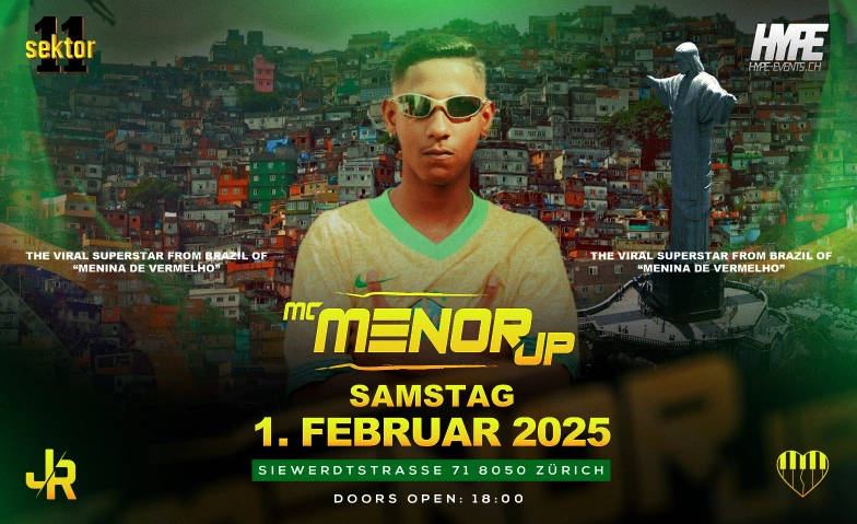 MC MENOR JP LIVE CONCERT - @ SEKTOR11, ZÜRICH Sektor 11 | Eventlocation, Siewerdtstrasse 71, 8050 Zürich Tickets