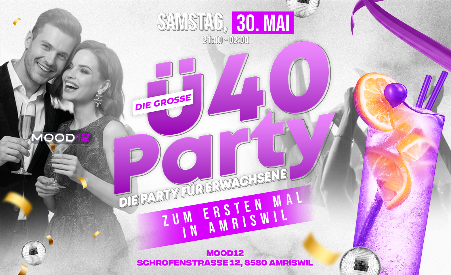 &Uuml;40 PARTY - AMRISWIL TANZT Mood12, Amriswil Tickets