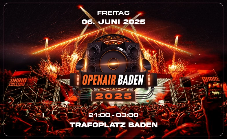 OPENAIR BADEN 2025 Trafoplatz, Brown Boveri Platz, 5400 Baden Tickets