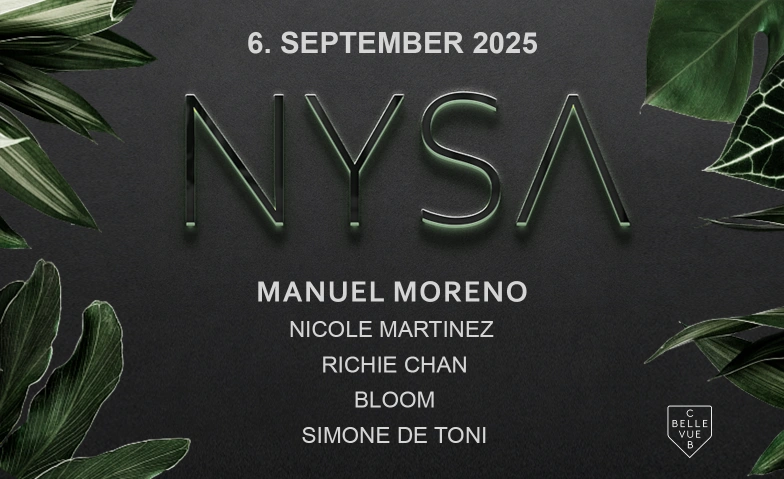 NYSA Club Bellevue, Freieckgasse 9, 8001 Zurich Billets