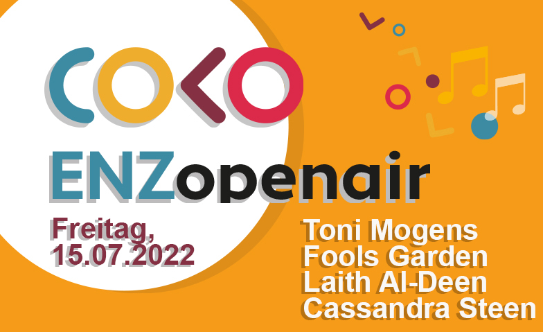 Coko ENZopenair - Tagesticket 15.07.2022 Vicenzaplatz - Enzauenpark Pforzheim, Hohwiesenweg 4, 75175 Pforzheim Tickets
