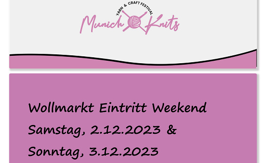 Sponsoring logo of Munich Knits Yarn & Craft Festival 2023 event