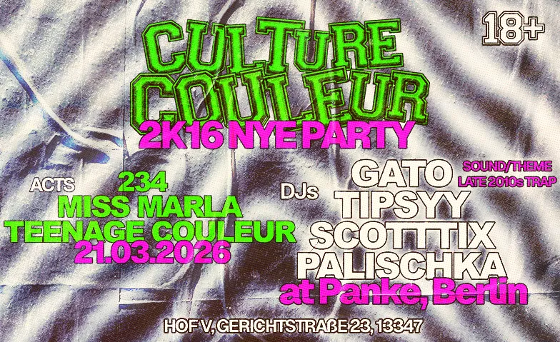 Event-Image for 'CULTURE COULEUR: 2016 NYE PARTY'